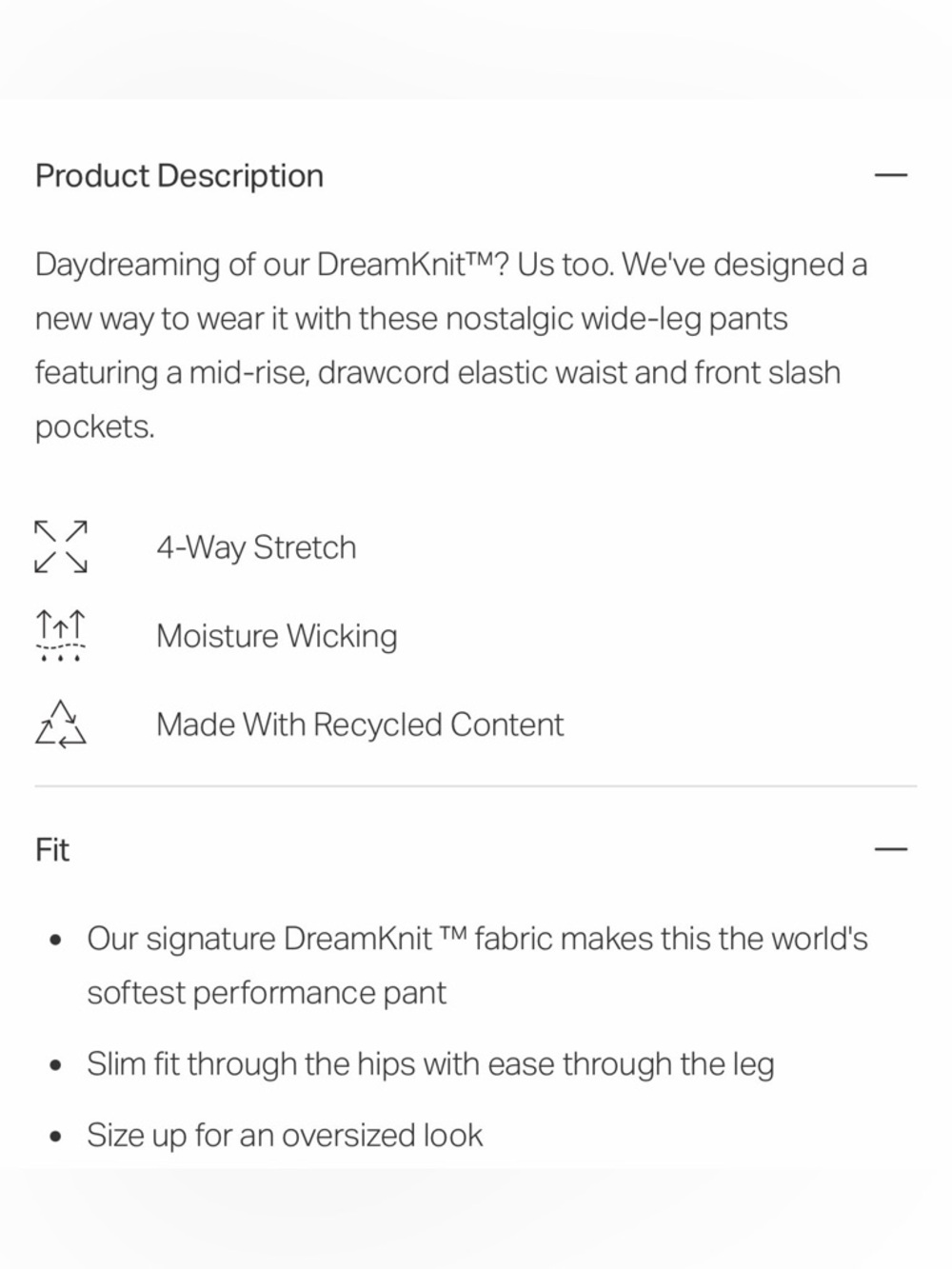 Vuori Black Wideleg Halo Essential Track Pants - Picture 2 of 5